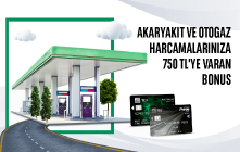 TEB Ticari Kredi Kartları ile Akaryakıt ve Otogaz Harcamalarınıza 750 TL Bonus! 